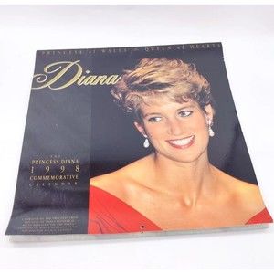 Vintage The Princess Diana 1998 Commemorative Calendar Unused 98 Royal Family